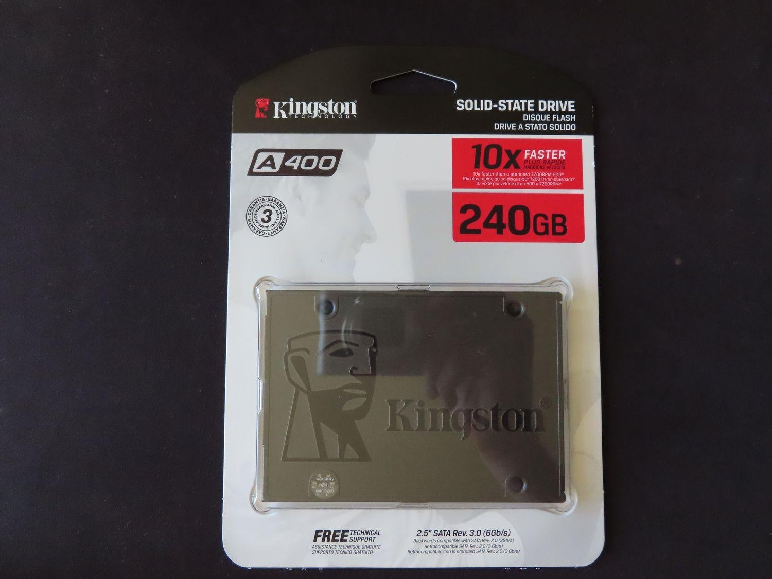 Kingston A400 SSD 240 Go – Disque SSD Interne 2,5″ SATA III (SA400S37/240G) – Image 3
