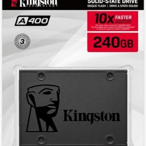 Kingston A400 SSD 240 Go – Disque SSD Interne 2,5″ SATA III (SA400S37/240G)